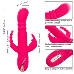 CALEXOTICS - JACK FANTASY VIBRATORE TRIPLO RISCALDATO ROSA CONIGLIO